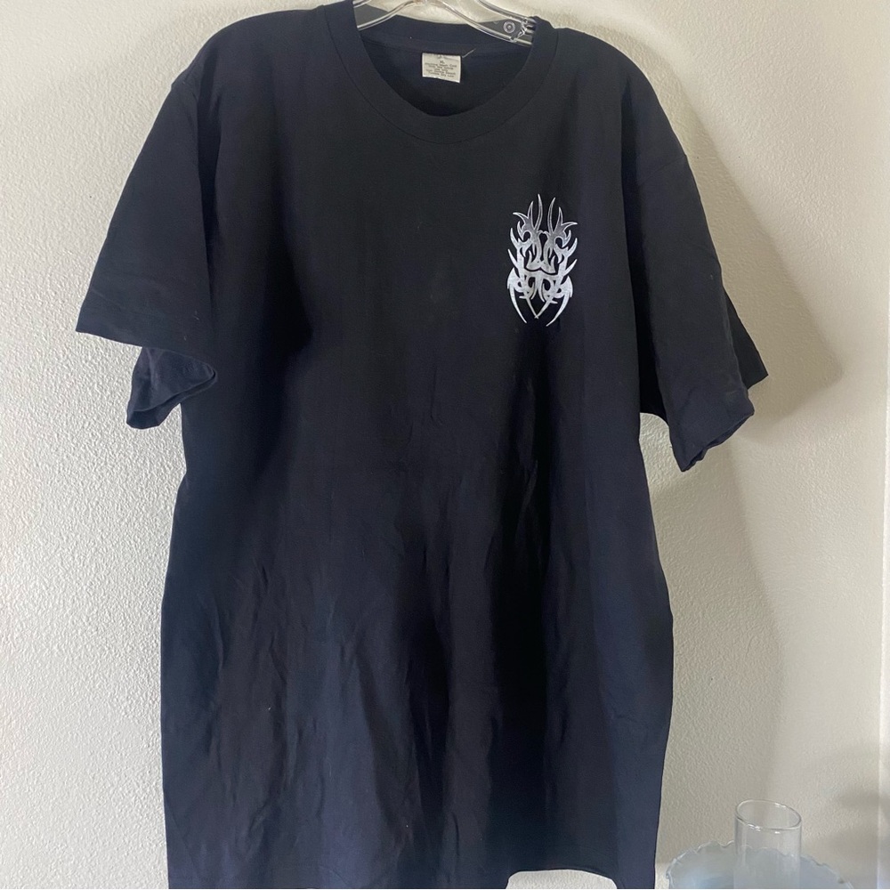 Here Today Hell Tomorrow Black Graphic T-Shirt